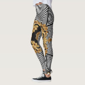 Golden Baroque: Elegant kettingen Ornament Leggings (Links)