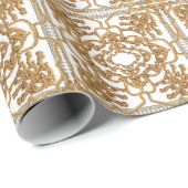 Golden Baroque: Luxe Ornament Design. Cadeaupapier (Rol Hoek)