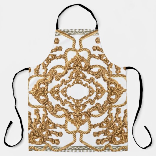 Golden Baroque: Luxe Ornament Design. Schort (Voorkant)