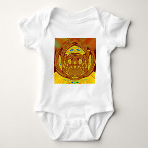 Golden Baseball Glove Romper