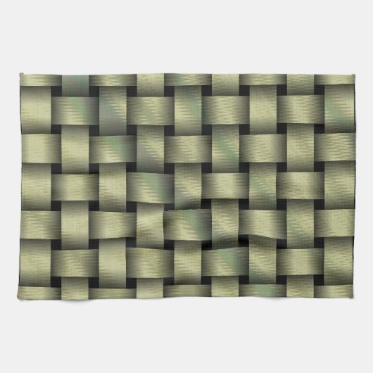 Golden Basket Weave Theedoek (Horizontaal)