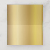 GOLDEN Bat Mitswa Zittafel Escort Kaart Plaatskaartje (Binnenkant ongevouwen)