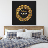GOLDEN Bat Mitzvah Inlogbord Canvas Afdruk (Insitu (Slaapkamer))