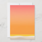 Golden Beach Elegant Sweet 16 Kaart (Achterkant)