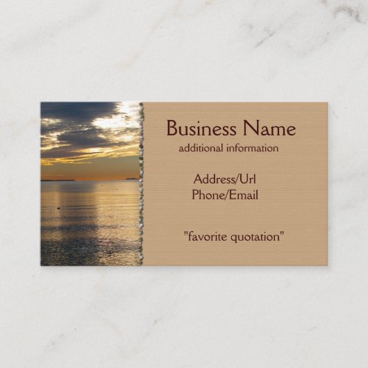 Golden Beams Visitekaartje (Voorkant)