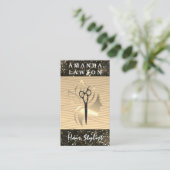 Golden Beauty Logo | Glitter Glamour Visitekaartje (Staand voorkant)