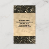 Golden Beauty Logo | Glitter Glamour Visitekaartje (Achterkant)