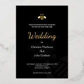 Golden Bee bruiloft uitnodigingen (Voorkant)