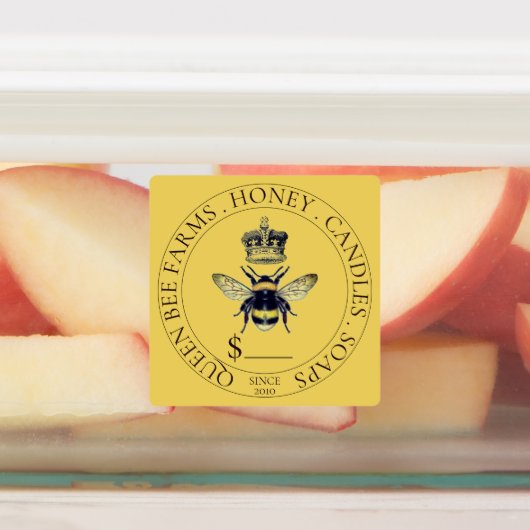 Golden Bee en Crown Bee Prijs Productlabels Labels (Aangebracht)