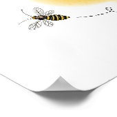 Golden Bee & Eucalyptus Gender onthullen Stemming Poster (Hoek)