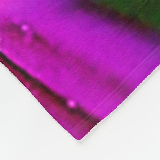 Golden Bee Flower Magic Light Design Fleece Deken (Hoek)