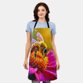 Golden Bee Flower Magic Light Design Schort (Gedragen)