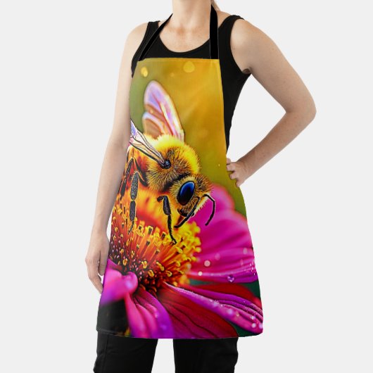 Golden Bee Flower Magic Light Design Schort (Insitu)