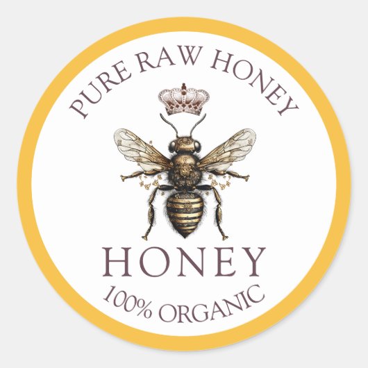 Golden Bee Honey Label (Voorkant)