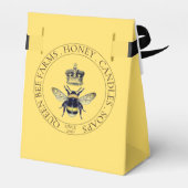 Golden Bee Logo Honing Producten Bedankdoosjes (Achterkant)