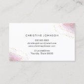 Golden Bee logo paarse honingraat Visitekaartje (Achterkant)