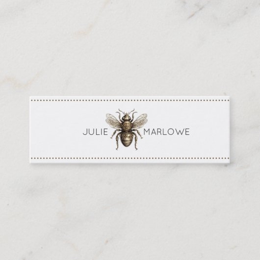 Golden Bee Skinny Belkaart Mini Visitekaartje (Voorkant)