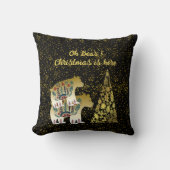 Golden Beer Merry kerstboom noordse decor-Baby Kussen (Voorkant)
