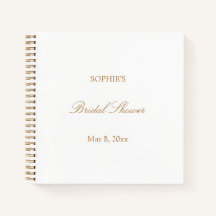 Golden Beige Script Vrijgezellenfeest gastenboek