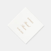 Golden Beige Script Vrijgezellenfeest servetten (Hoek)