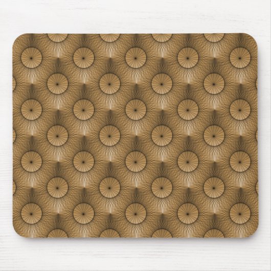 Golden Beige Ultramodern Chic Mousepad Muismat (Voorkant)