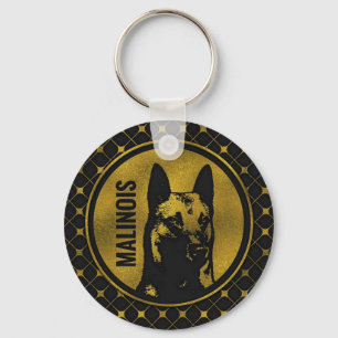 Golden Belgium Malinois - Mechelaar - Maligator Sleutelhanger