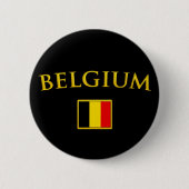 Golden Belgium Ronde Button 5,7 Cm (Voorkant)