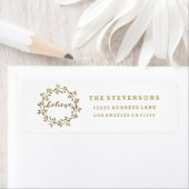 Golden Believe | Adresetiketten van de grote feest Etiket (Insitu)