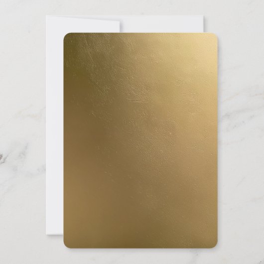 Golden Bells Christmas Holiday Party Invitation Kaart (Achterkant)