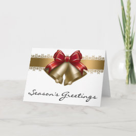 Golden Bells D2 Seizoensvakantie-Kaart Feestdagen Kaart