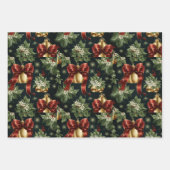 Golden Bells en Holly Leaves Inpakpapier Vel (Voorkant 2)