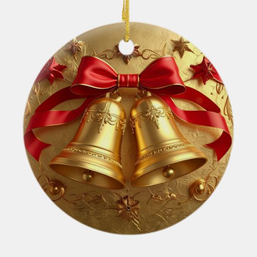 Golden Bells Holiday Ornament (Achterkant)