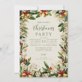 Golden Bells Holly Christmas Kaart (Voorkant)