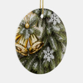Golden Bells kerstversiering Keramisch Ornament (Rechts)