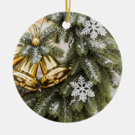 Golden Bells kerstversiering Keramisch Ornament