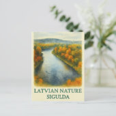 Golden Bend – Autumn in Sigulda Briefkaart (Staand voorkant)