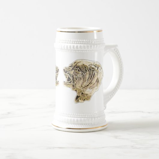 Golden Beren Stein Bierpul (Voorkant rechts)