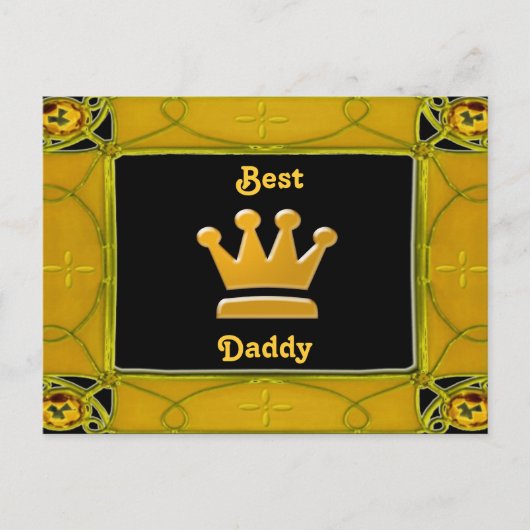 Golden Best Papa Briefkaart (Voorkant)