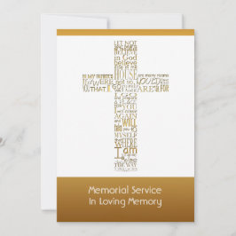 Golden Bible Verses John 14 Memorial Service 2 Kaart