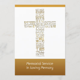 Golden Bible Verses John 14 Memorial Service 2 Kaart