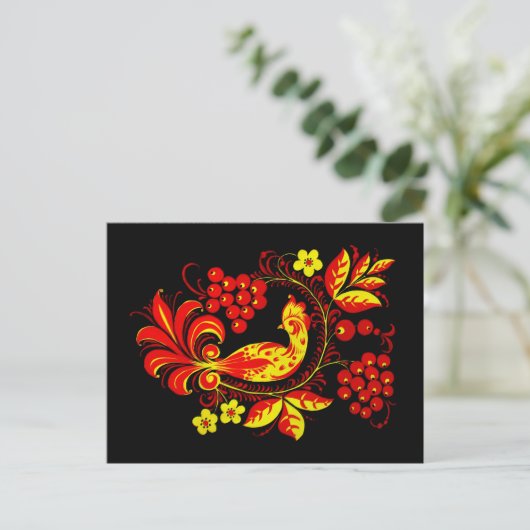 Golden Bird Briefkaart (Staand voorkant)