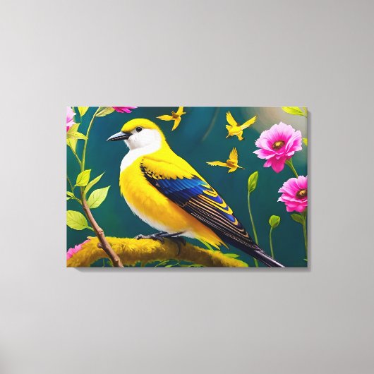 Golden Bird Canvas Afdruk (Voorkant)