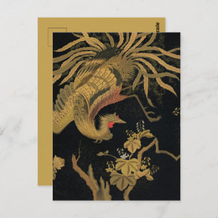 Golden Bird Japans Klassiek Antiek Briefkaart