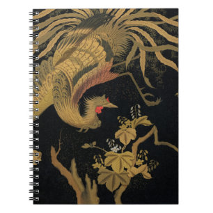 Golden Bird Japans Klassiek Antiek Notitieboek