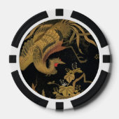 Golden Bird Japans Klassiek Antiek Poker Chips (Voorkant)