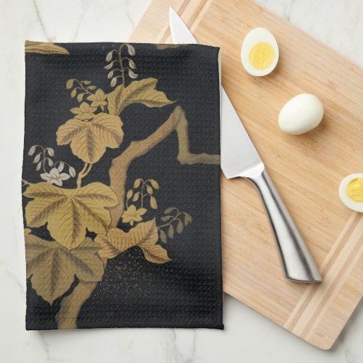 Golden Bird Japans Klassiek Antiek Theedoek (Quarter Fold)