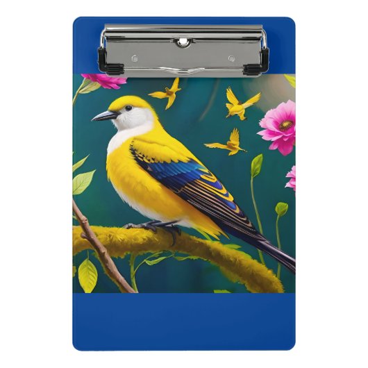 Golden Bird Mini Klembord (Voorkant)