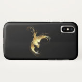 Golden Bird op zwarte achtergrond Case-Mate iPhone Case (Achterkant (horizontaal))
