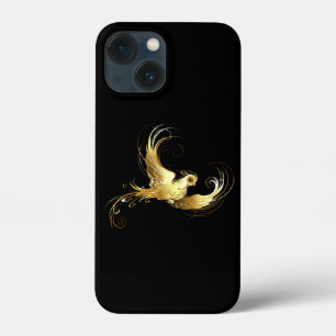 Golden Bird op zwarte achtergrond Case-Mate iPhone Case