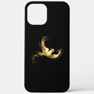 Golden Bird op zwarte achtergrond Case-Mate iPhone Case